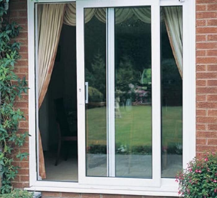 Mẫu cửa lùa nhôm kính 2 cánh