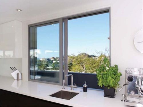 Mẫu cửa sổ nhôm kính đẹp 2 cánh