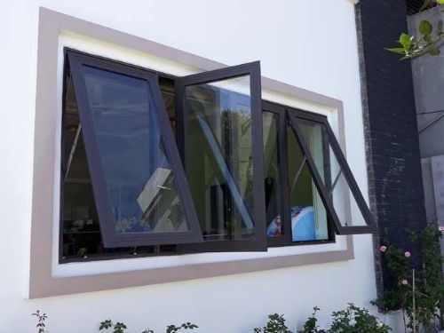 Mẫu cửa sổ nhôm kính đẹp mở hất
